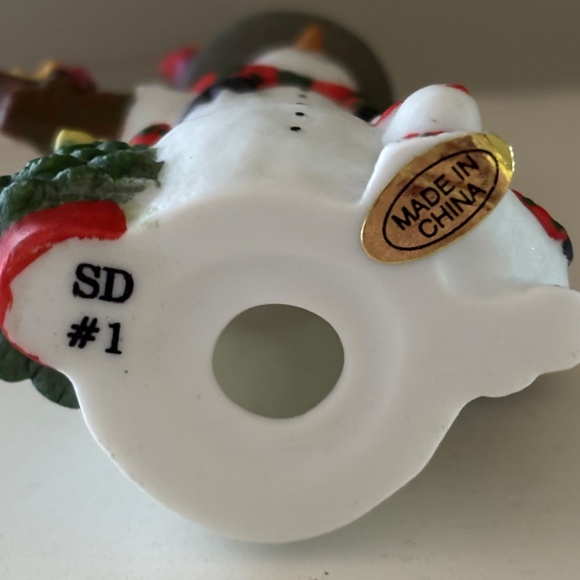 Lang and Wise Sue Dreamer#1 Decked Out 1998 Snowman - Picture 6 of 6